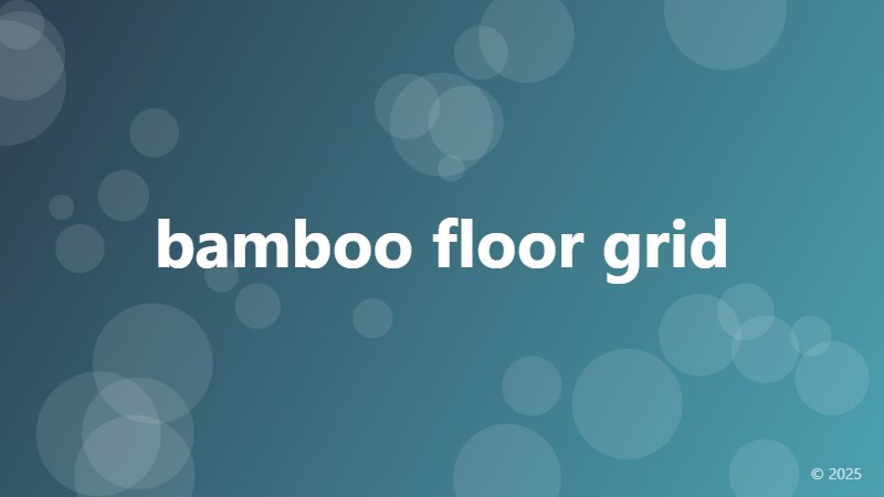 bamboo floor grid
