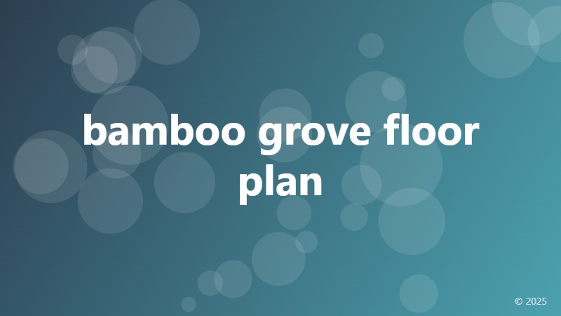 bamboo grove floor plan