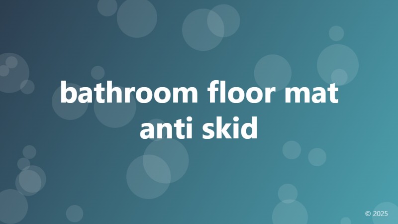 bathroom floor mat anti skid
