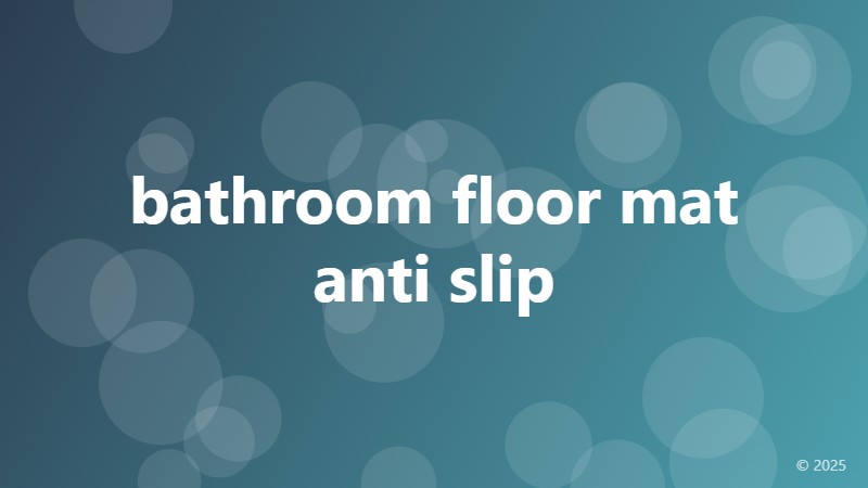 bathroom floor mat anti slip