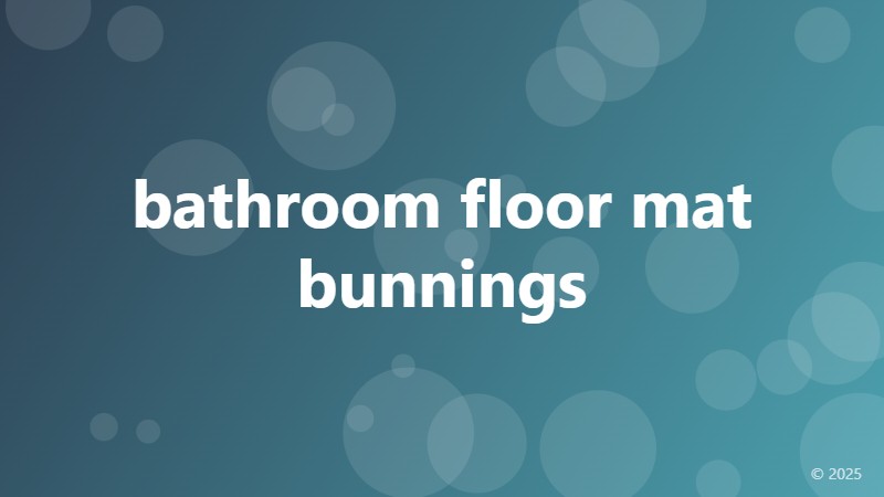 bathroom floor mat bunnings
