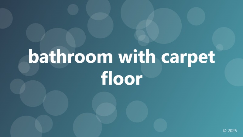 bathroom with carpet floor