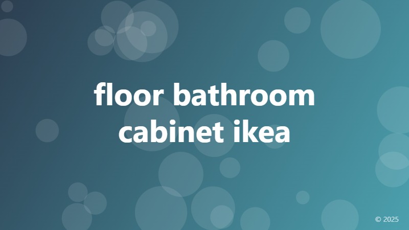 floor bathroom cabinet ikea