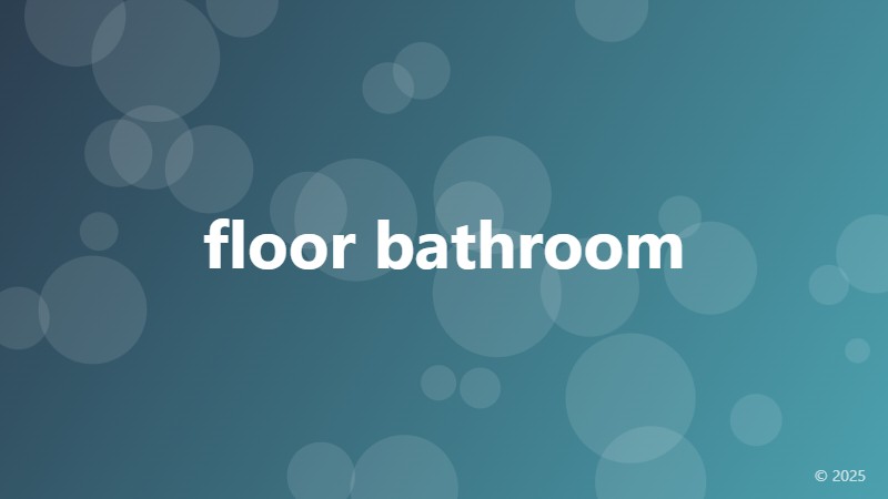 floor bathroom