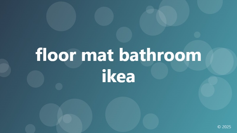 floor mat bathroom ikea